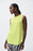 Joseph Ribkoff Style 231186 Lime Green Crew Neck Sleeveless Curved Hem Top