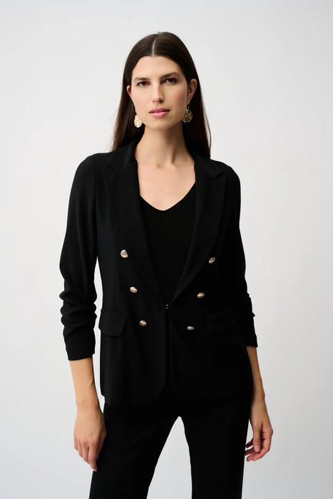 Joseph Ribkoff 253034 Black Long Sleeve Fitted Blazer