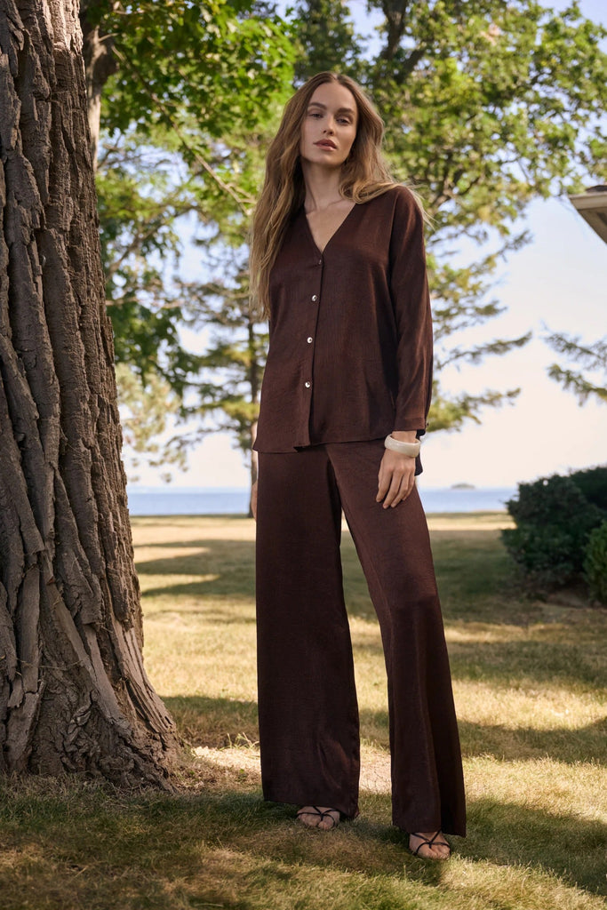 Buy Joseph Ribkoff Mahogany Drawstring Wide Leg Pull-On Pants