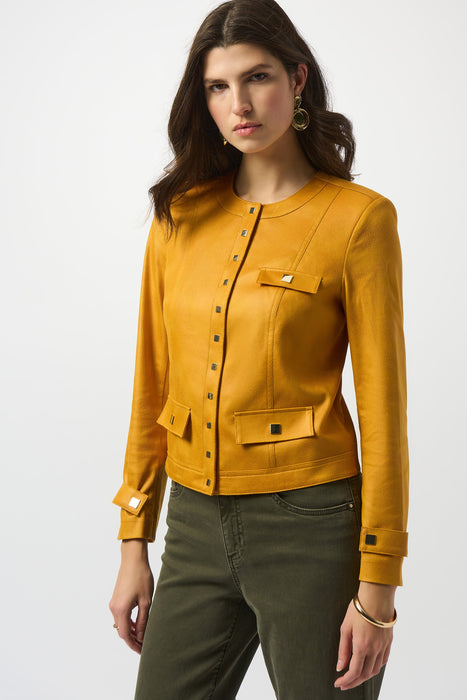 Joseph Ribkoff Long Sleeve Faux Suede Jacket 253935