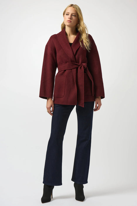 Joseph Ribkoff Belted Short Wrap Kimono Coat 253952