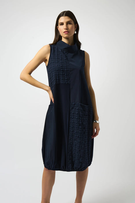 Joseph Ribkoff Bubble Jacquard Sleeveless Cocoon Dress 251244