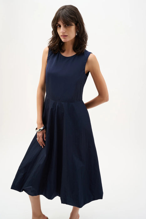 Joseph Ribkoff Midnight Blue Bubble Skirt A-Line Midi Dress 262115