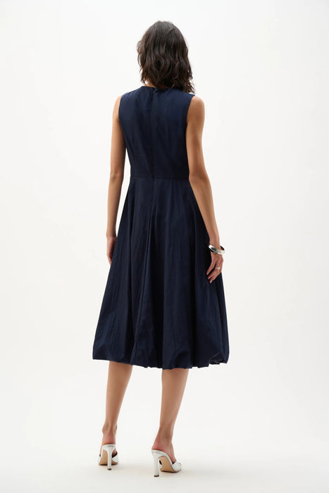 Joseph Ribkoff Midnight Blue Bubble Skirt A-Line Midi Dress 262115
