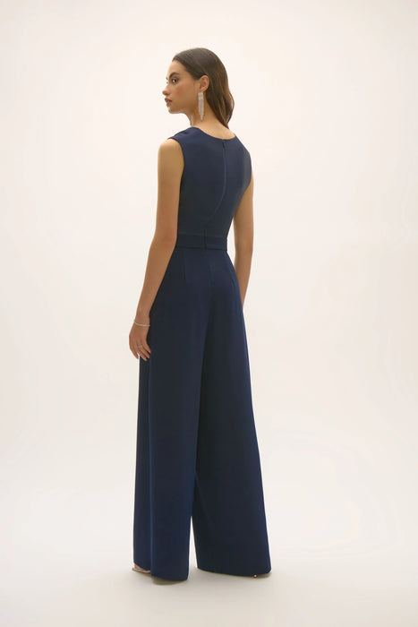 Joseph Ribkoff Midnight Blue Cowl Neck Sleeveless Jumpsuit 252703