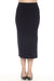 Joseph Ribkoff Style 251917 Midnight Blue High Waist Midi Pencil Skirt