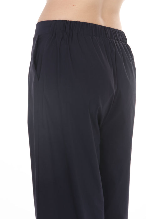 Joseph Ribkoff Midnight Blue High-Waist Poplin Culotte Pants 261264