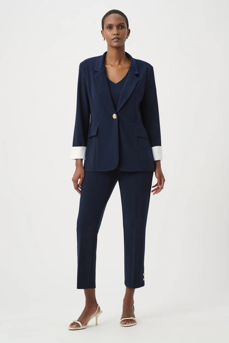 Joseph Ribkoff High Waist Pull On Cropped Pants 261254