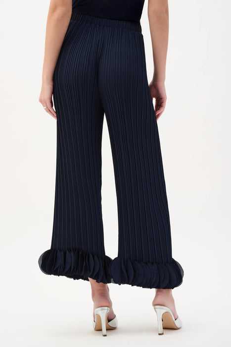 Joseph Ribkoff Midnight Blue Lightweight Pleated Wide Leg Pants 253940S26