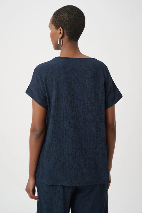 Joseph Ribkoff Mesh Insert Short Sleeve Top 261247