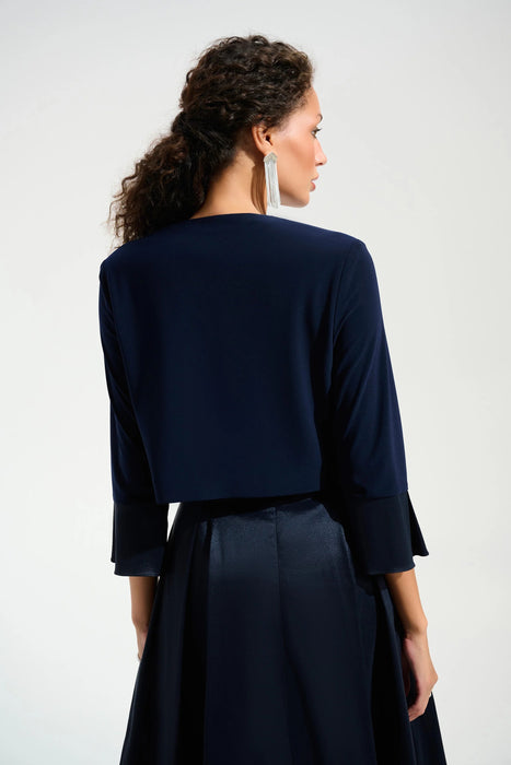 Joseph Ribkoff Midnight Blue Open Front Cover-Up Bolero 261785