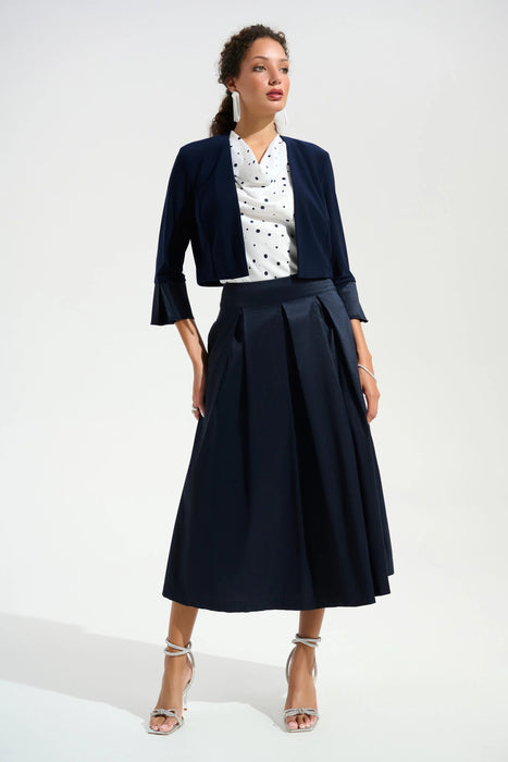 Joseph Ribkoff Midnight Blue Open Front Cover-Up Bolero 261785