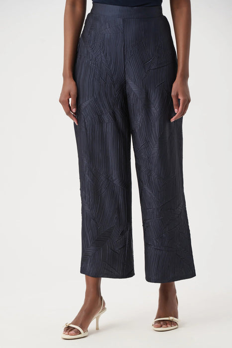 Joseph Ribkoff Pleated Satin Side Slit Culotte Pants 261161