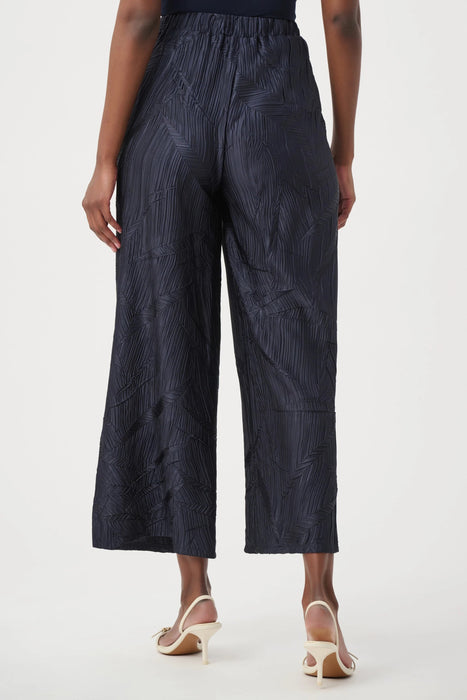 Joseph Ribkoff Pleated Satin Side Slit Culotte Pants 261161