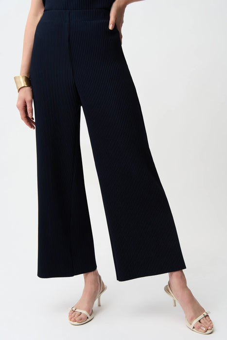 Joseph Ribkoff Pleated Scuba Crepe Pull On Wide Leg Pants 261100
