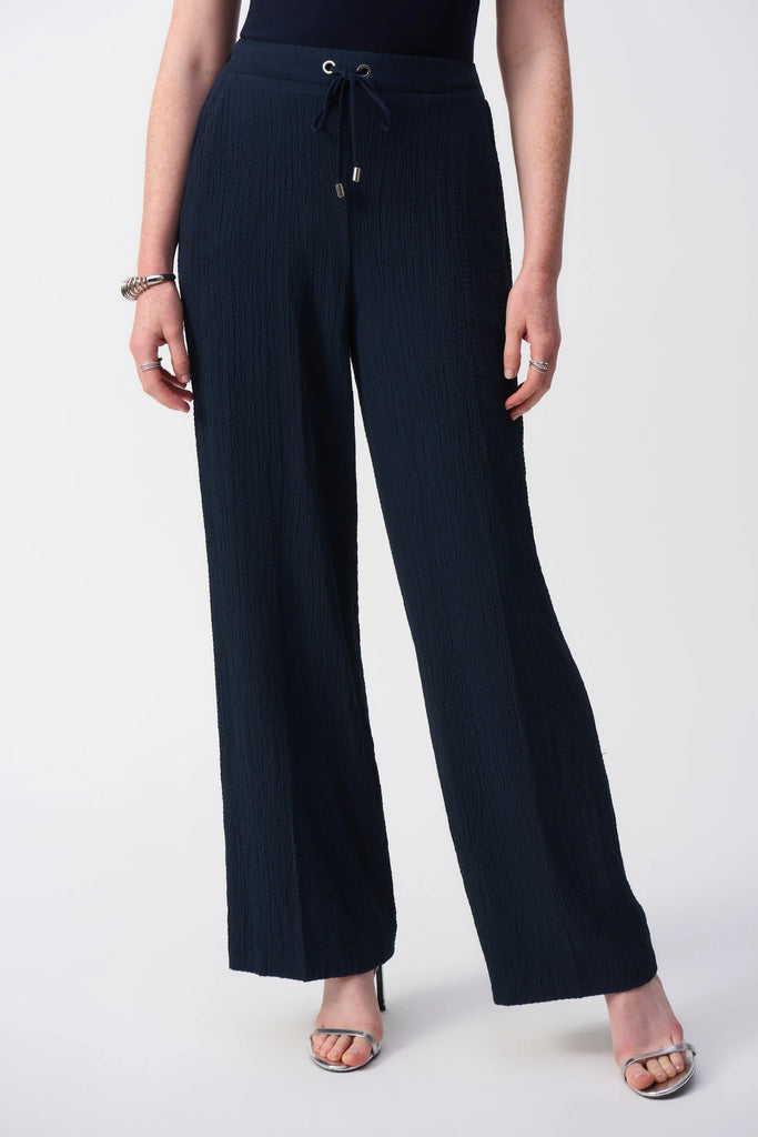 Joseph Ribkoff Midnight Blue Pull On Wide Leg Pants 251293