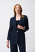 Joseph Ribkoff Style 251082 Midnight Blue 3/4 Sleeve Seersucker Blazer Jacket