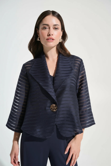 Joseph Ribkoff Shadow Stripe Lapel Swing Jacket 262707