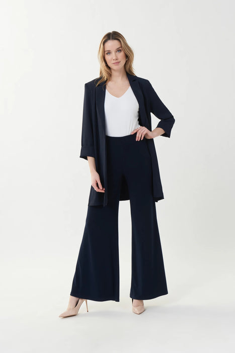 Joseph Ribkoff Midnight Blue Silky Knit Pull On Flared Pants 161096S26