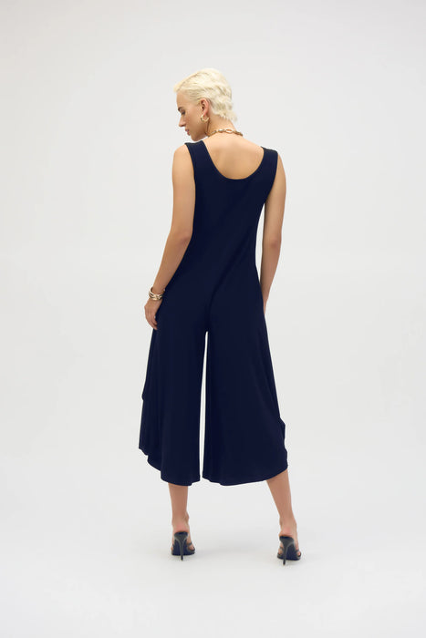 Joseph Ribkoff Sleeveless Cropped Wide Leg Jumpsuit 252056