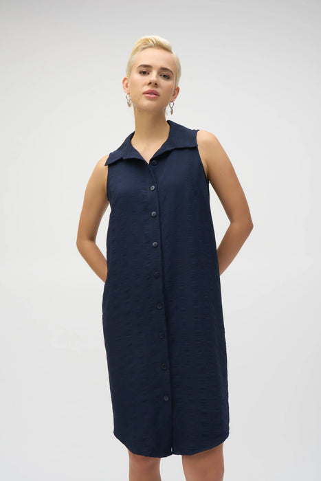 Joseph Ribkoff Button-Down Sleeveless Shirt Dress 252173