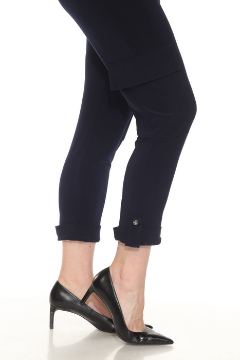 Joseph Ribkoff Midnight Blue Slim Cropped Cargo Pants 251113