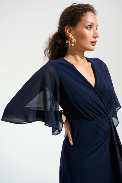 Joseph Ribkoff Surplice Neck Fit and Flare Dress 261710