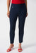 Joseph Ribkoff Style 251256 Midnight Blue Textured Jacquard Cropped Pants