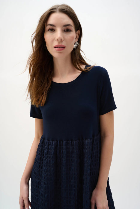 Joseph Ribkoff Midnight Blue Trapeze Dress 262173