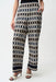 Joseph Ribkoff 261058 Midnight Blue/Vanilla Geometric Print Wide Leg Pull-On Pants