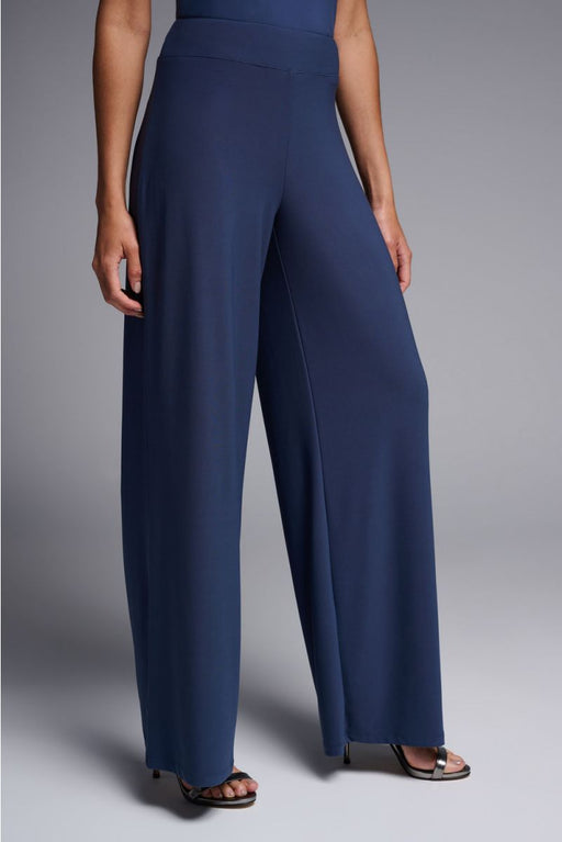 Joseph Ribkoff Style 221340 Mineral Blue Pull On Wide-Leg Pants