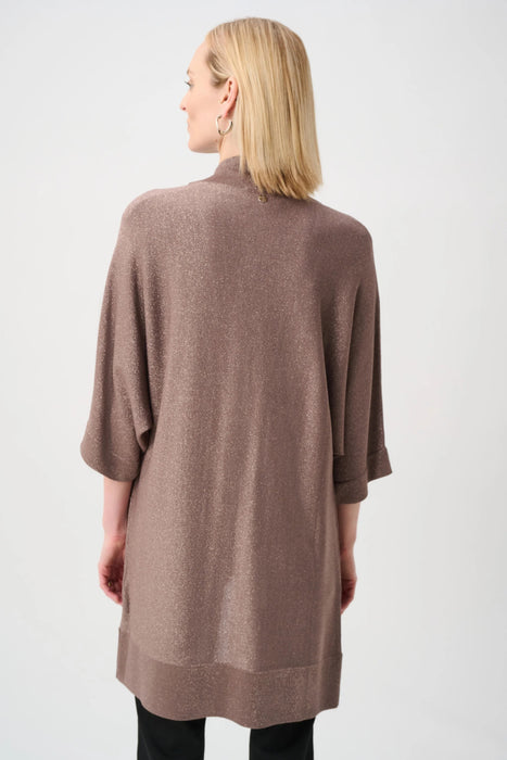 Joseph Ribkoff Embellished 3/4 Sleeves Bouclé Open Front Jacket 254937
