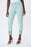 Joseph Ribkoff Style 231960 Mint Embellished Cutout Detail Frayed Cropped Jeans