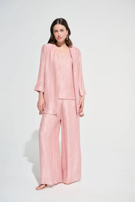 Joseph Ribkoff Crinkle Jacquard Pull-On Wide Leg Pants 262704