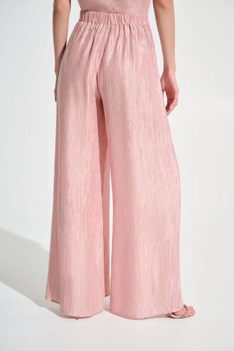 Joseph Ribkoff Crinkle Jacquard Pull-On Wide Leg Pants 262704