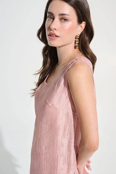Joseph Ribkoff Pleated Scoop Neck Sleeveless Top 262721