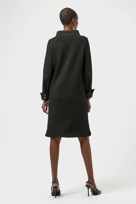 Joseph Ribkoff Mock Neck Long Cuffed Sleeve Trapeze Dress 254149