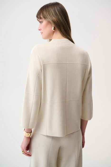 Joseph Ribkoff Mock Neck 3/4 Sleeve Boxy Sweater 261981