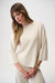 Joseph Ribkoff Birch Melange Mock Neck Straight Sweater Top 261981