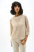 Woman wearing Joseph Ribkoff acrylic blend open stitch sweater styled for summer evenings, resort wear, and lightweight layered outfits.