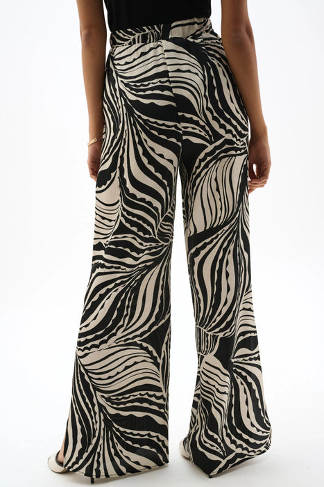 Joseph Ribkoff Moonstone Abstract Side Slit Wide Leg Pants 262257