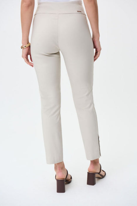 Joseph Ribkoff Buttoned Ankle Pull On Cropped Pants 231195 NEW