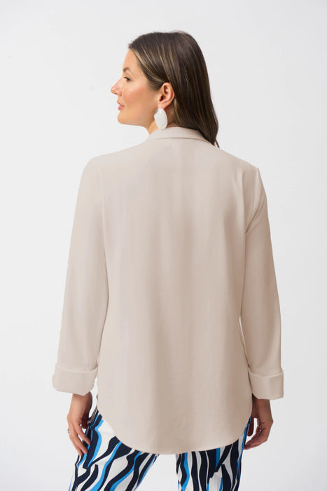 Joseph Ribkoff Collared Long Sleeve Gauze Top 251079