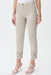 Joseph Ribkoff Style 231960 Moonstone Embellished Cutout Detail Frayed Cropped Jeans