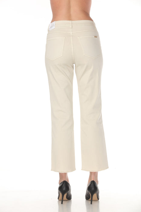 Joseph Ribkoff Moonstone Floral Embroidered Hem Jean Pants 262980