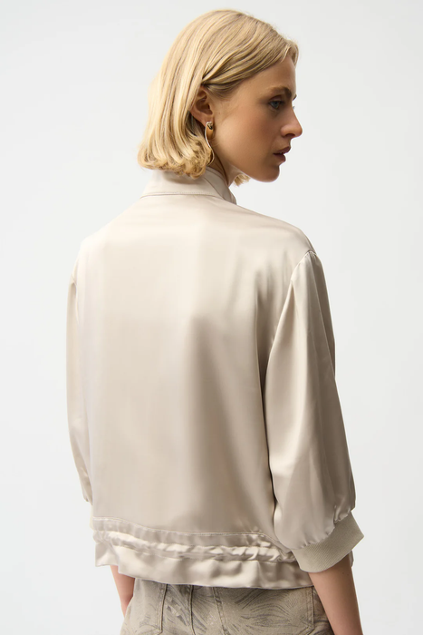 Joseph Ribkoff Moonstone Funnel Neck Drawstring Boxy Jacket 261913