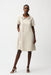 Joseph Ribkoff 261027 Moonstone Geometric Textured Collared A-Line Dress