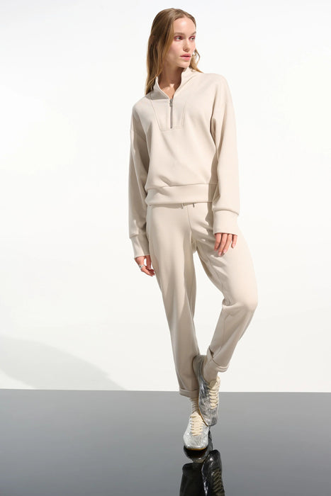 Joseph Ribkoff High Collar Quarter Zip Sweatshirt 261610