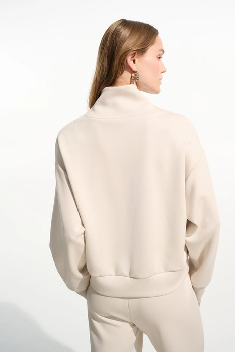 Joseph Ribkoff High Collar Quarter Zip Sweatshirt 261610