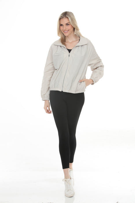 Joseph Ribkoff Moonstone High Neck Zip-Up Windbreaker 261613